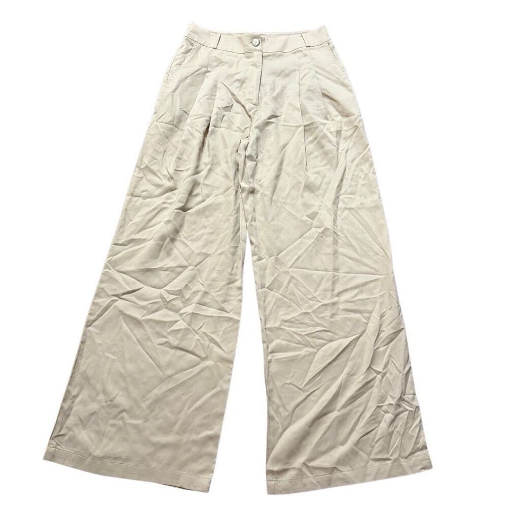 Amadi beige trouser straight leg pants size small